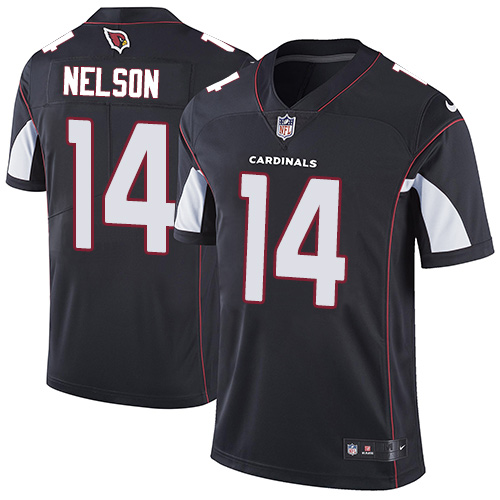 Nike Cardinals #14 J.J. Nelson Black Alternate Men's Stitched NFL Vapor Untouchable Limited Jersey - Click Image to Close